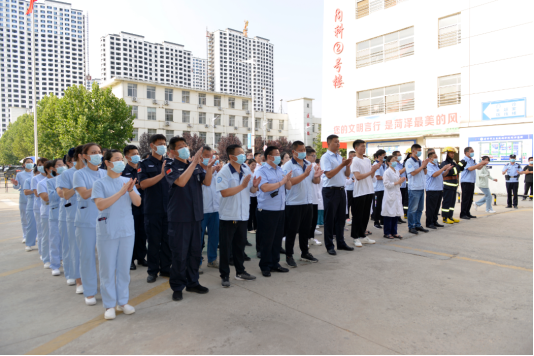 菏澤市立醫(yī)院舉行“2023年度消防及防汛應急演練活動”